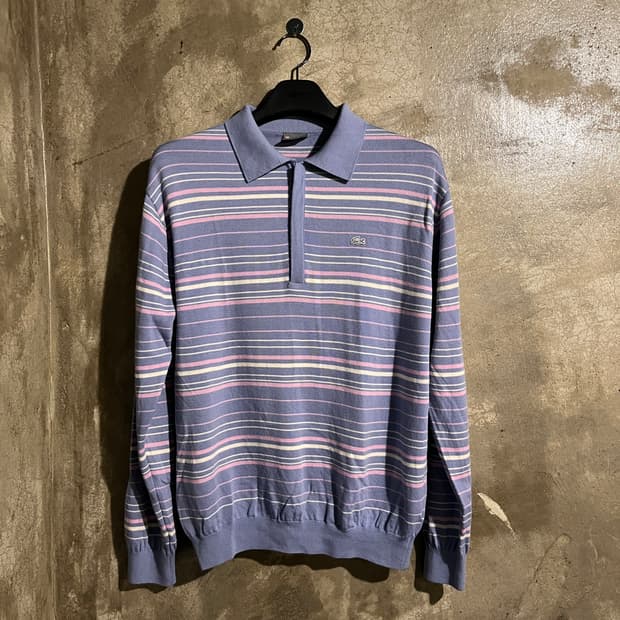 라코스테 반집업 카라넥 니트