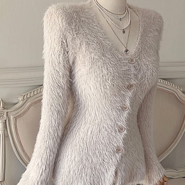 크림베이지 니트