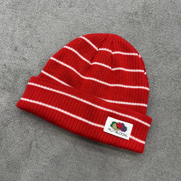 프룻오브더룸 스트라이프 비니