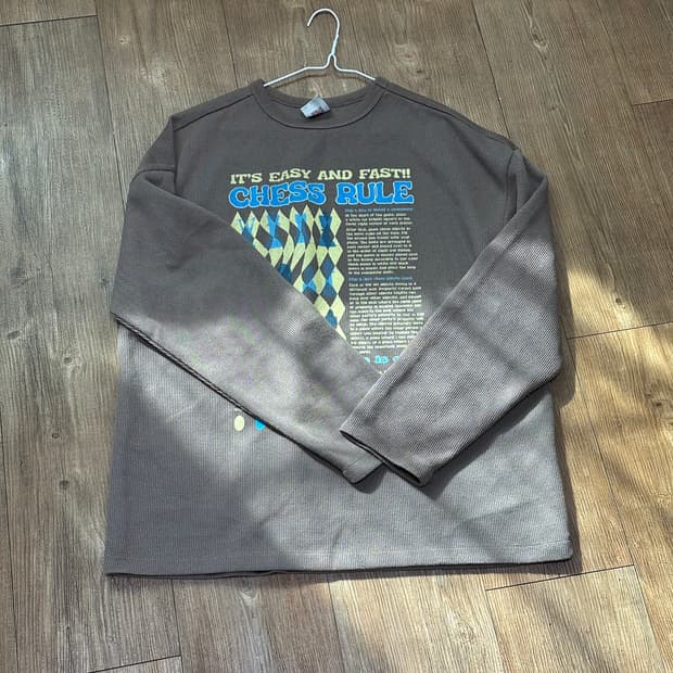 애드오프 CHESS RULE KNIT SLEEVE CARAMEL