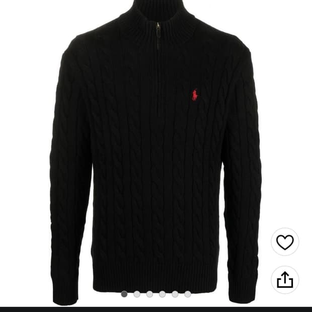 폴로 랄프로렌 니트 반집업 새상품