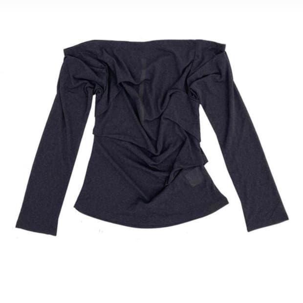 라라미미 드레이프 탑 (dark grey)