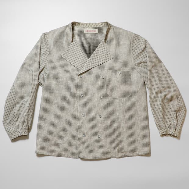 NICENESS KAVUS Double Breasted Dot Shirt
