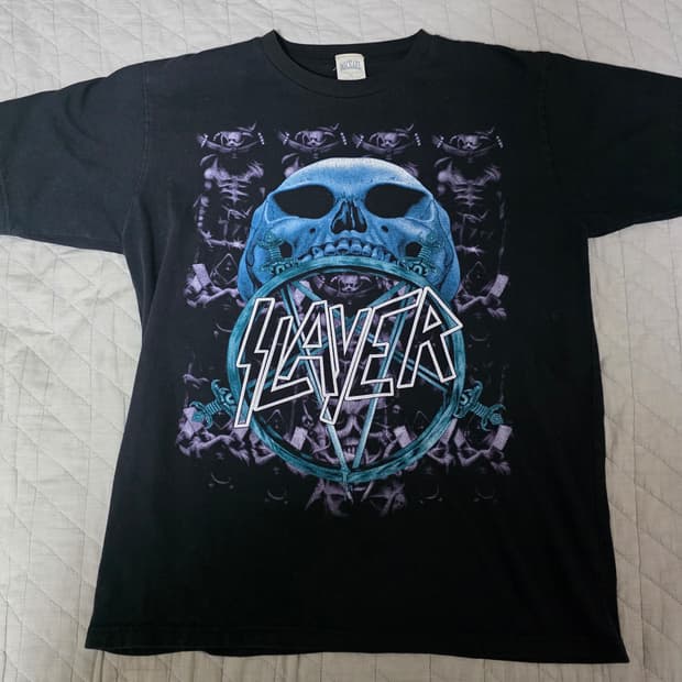 [XL] 90s 슬레이어 SLAYER 코리아 부트 빈티지 밴드티