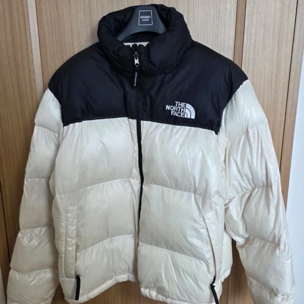 노스페이스 눕시 아이보리 2XL 패딩