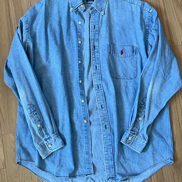 Polo ralph lauren 90's denim pocket BIG