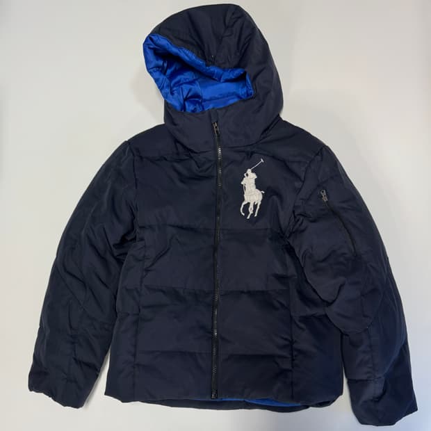 희귀!! 여성 폴로 랄프로렌 화이트 빅 포니 덕 다운 패딩 점퍼