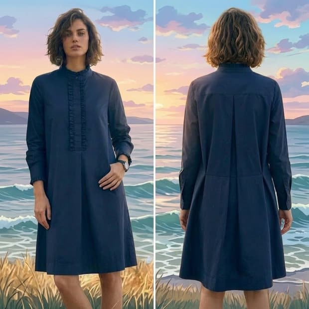 66.COS 프릴 박스원피스