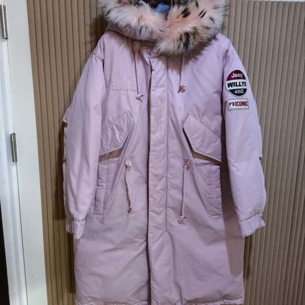 90사이즈 지프 폴라베어 패딩점퍼