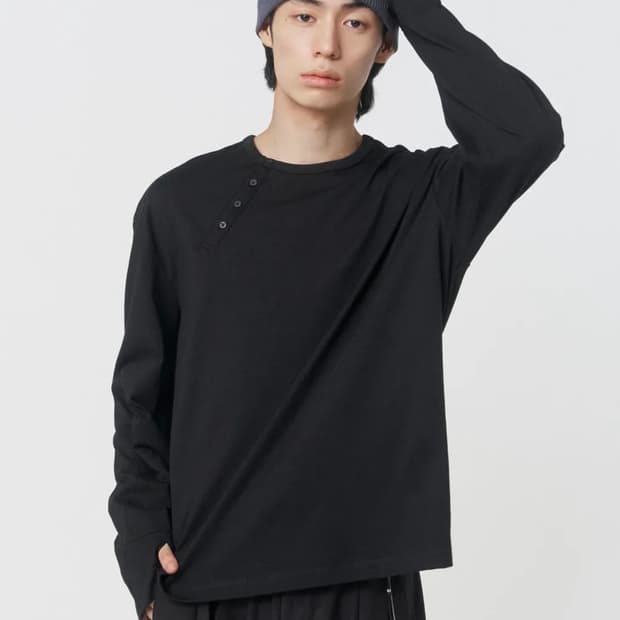 미세키서울 맨 헨리넥 롱슬리브