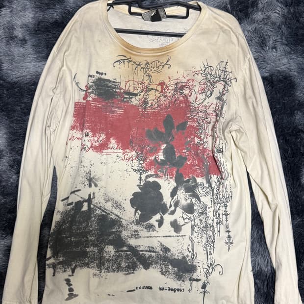 Vkei 무드 데미지 롱슬리브