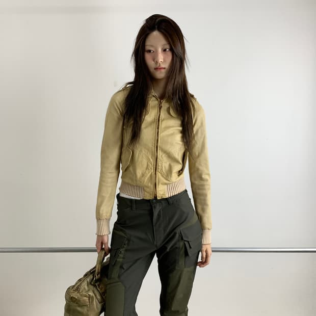 조르지오 브라토 램스킨 레더 자켓