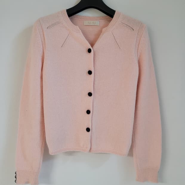 한섬 SJ SJ 울 블렌드 브이넥 가디건 S