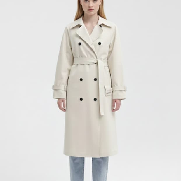 띠어리 본드 트윌 클래식 트렌치코트 0사이즈(국내44~55사이즈)