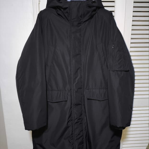 2XL 무탠다드 미니멀 패딩 파카 건메탈색상