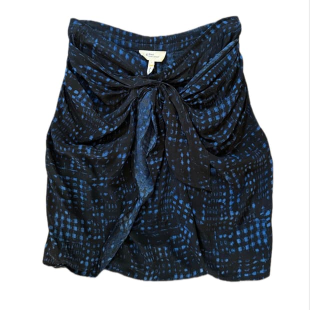 Isabel Marant 100% 실크 이자벨 마랑 매듭 미니스커트