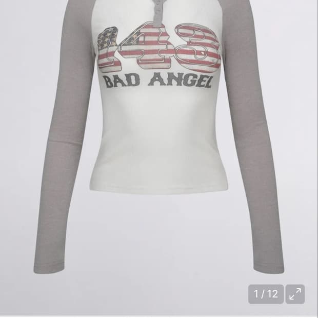 스컬프터 플래그 래글런 긴팔 티셔츠