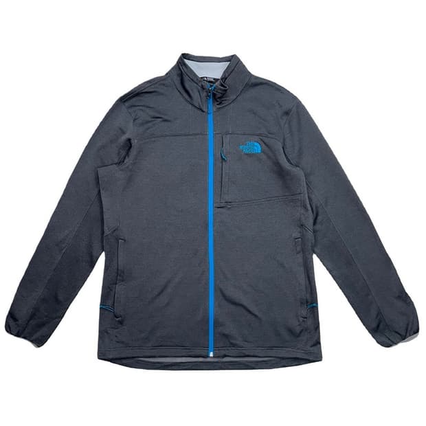 노스페이스 차콜 블루 심실링 로고 기모 소프트쉘 트랙탑 L
