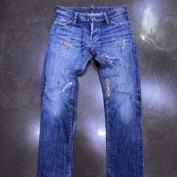 디스퀘어드2 빈티지 데미지 디스트로이드진 데님팬츠 46
