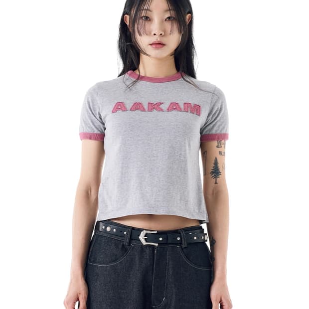 아캄 링거 티셔츠 핑크 (woman)
