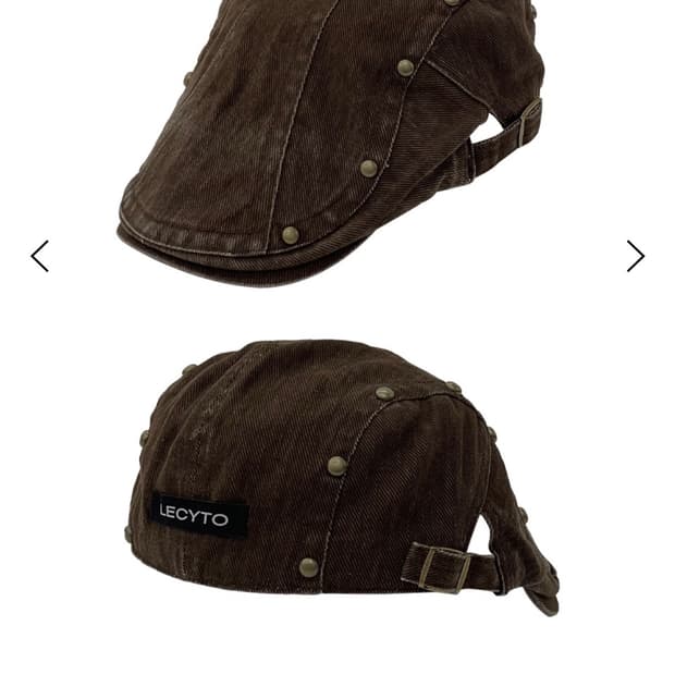 레시토  브라운 모자!팔아요!