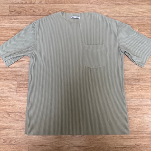자라 ZARA 플리츠 티셔츠 L