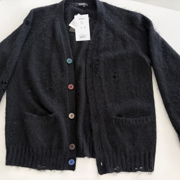 undercover 모헤드 데미지드 가디건 4사이즈