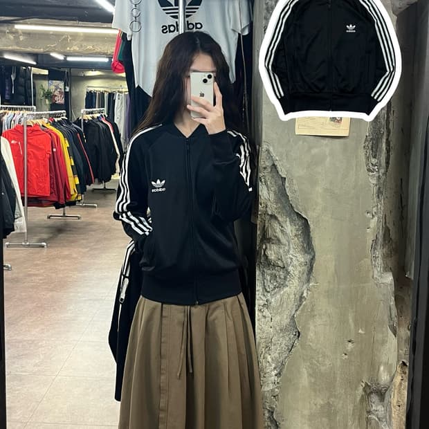 아디다스 져지 블랙 M #csz2089