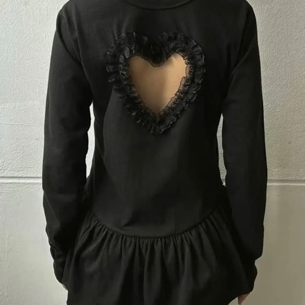 동은 드레스 티셔츠 블랙 1