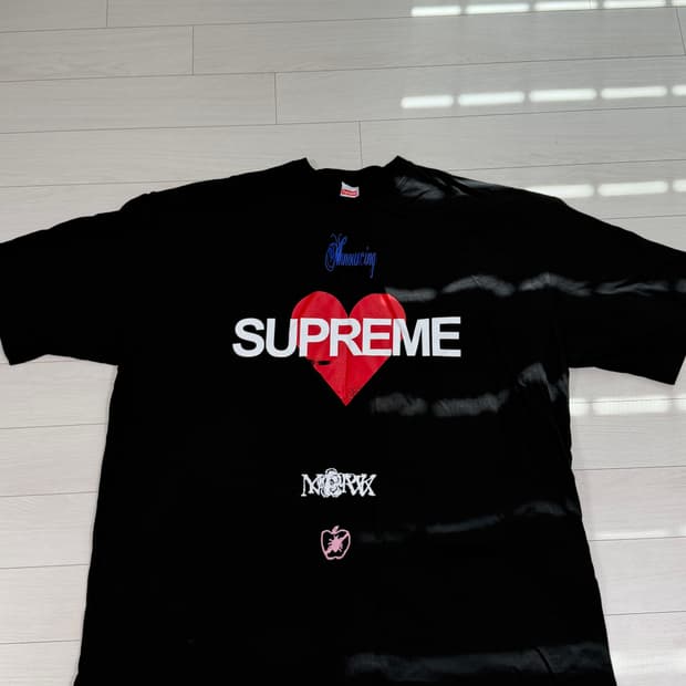 슈프림 어나운싱 티셔츠 블랙 - 25SS