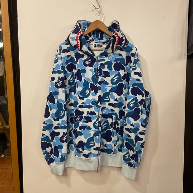 베이프 abc 샤크후드집업 2xl