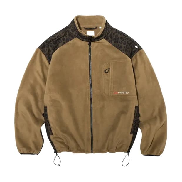 페치 폴라텍 쉐도우 레오파드 자켓 카키 L