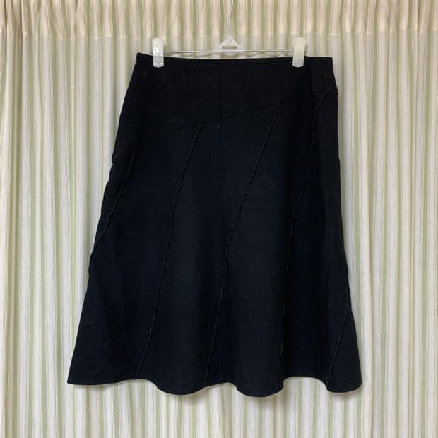 일본 빈티지 양모 미디스커트