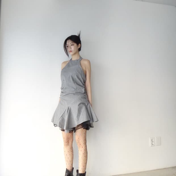 Halter feminine mini ops / grey