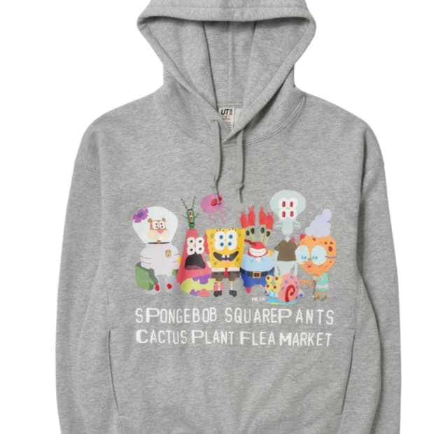 유니클로 UT x CPFM x 스폰지밥 스웨트 풀 파카 A 그레이 - K