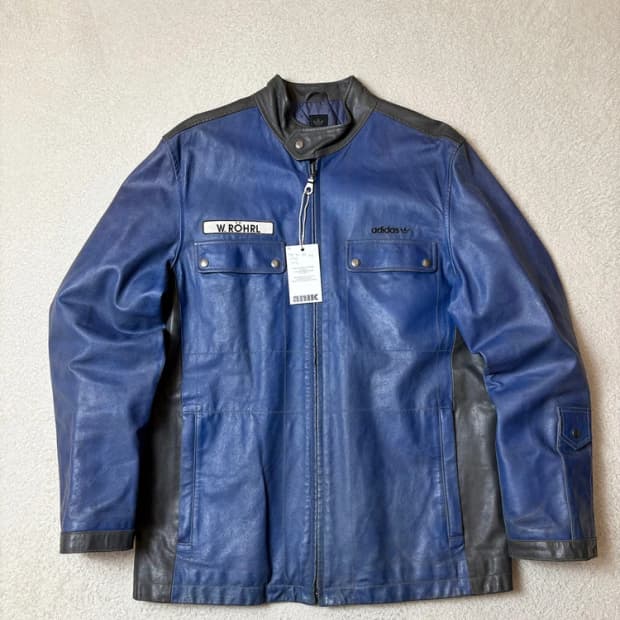 아디다스 00's W.RohRL 소가죽 라이더 자켓 PN6608