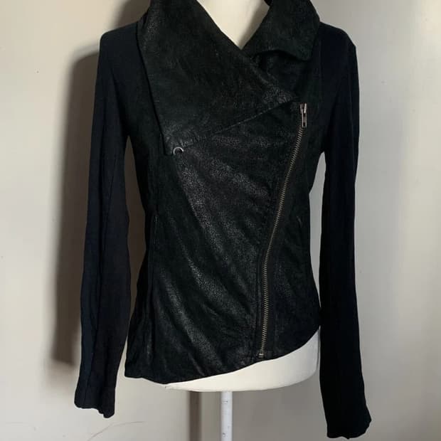 헬무트 랭 Villous 비대칭 집업 자켓