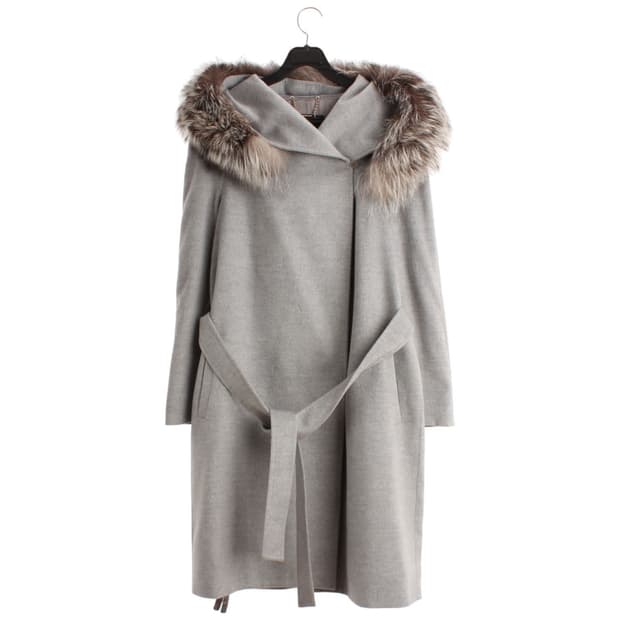 우먼S 고비 캐시미어 폭스퍼 로브 코트