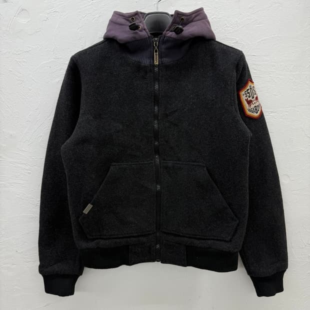 55dsl 패치 울 점퍼