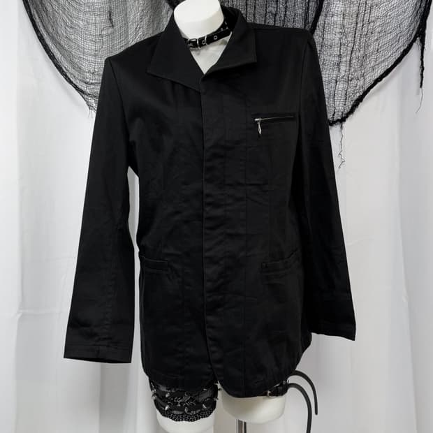 zipper blazer jacket