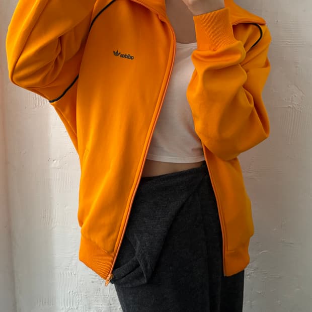 Adidas 아디다스 오렌지 옐로우 컬러 서독제 트랙탑