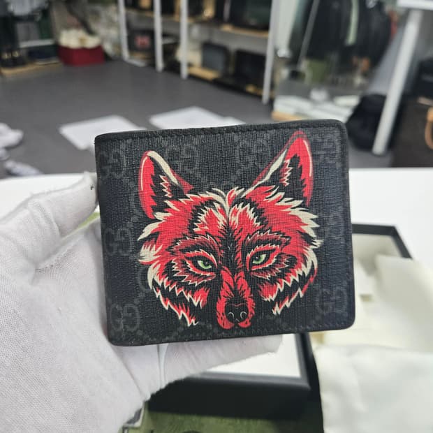 [50%세일] 구찌 울프 반지갑