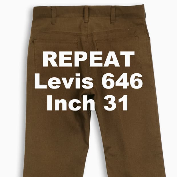 빈티지 리바이스 646 80s USA 31 인치 OR6463307