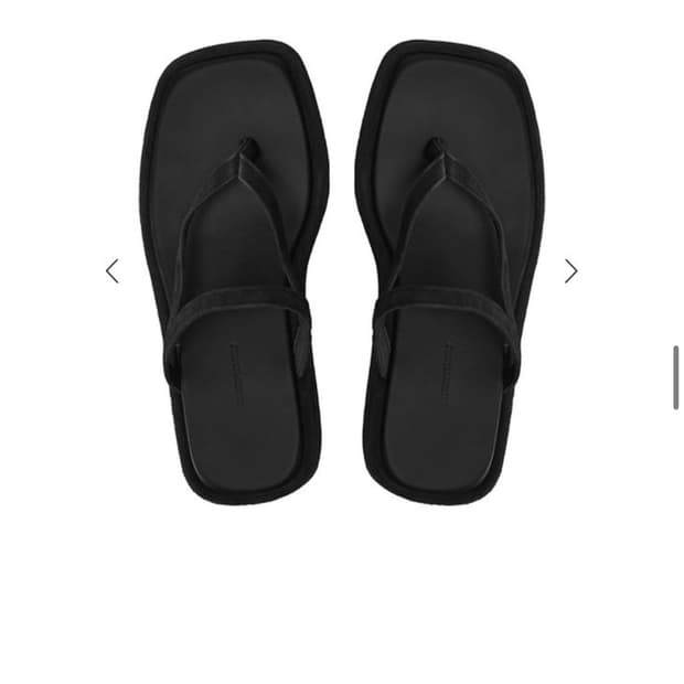 le17septembre V LINE LEATHER SANDAL