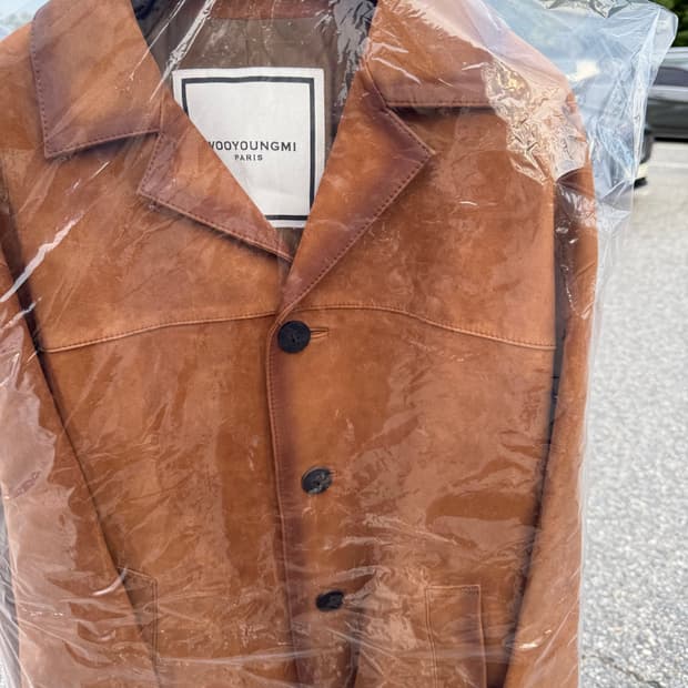 우영미 24fw 고트스웨이드자켓