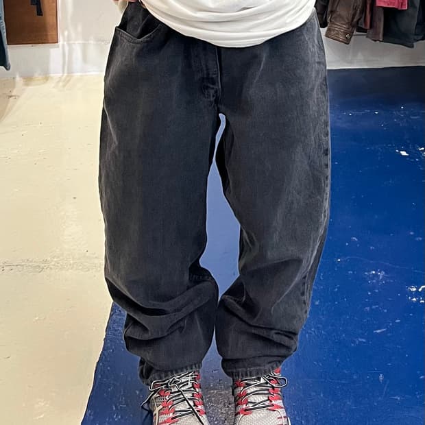 1990s USA Levis 리바이스 560 블랙 데님 팬츠