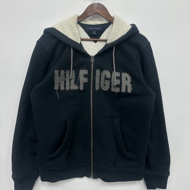 타미힐피거 털 후드집업 