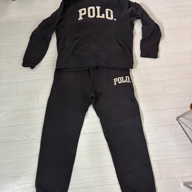폴로 x end 후드 스웨 셔츠 팬츠 세트 M
