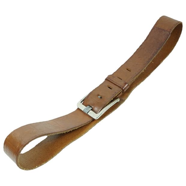 히스테릭글래머 빈티지 가죽 벨트 브라운