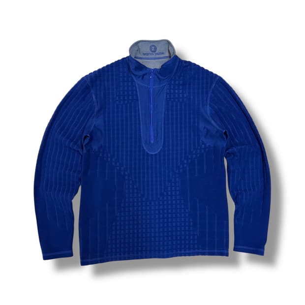 빈티지 3D 텍스쳐 하프집업 후리스 (S)  